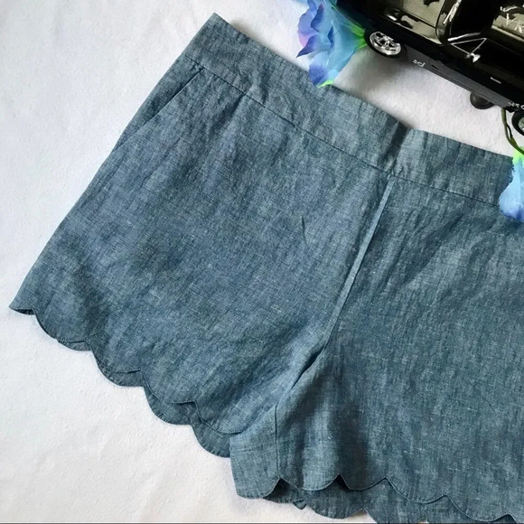 LOFT NWT Denim Scallop Short Women Various - Picture 3 of 9